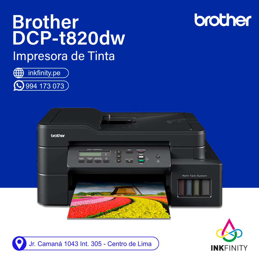 Impresora Brother DCP T820dw – Inkfinity