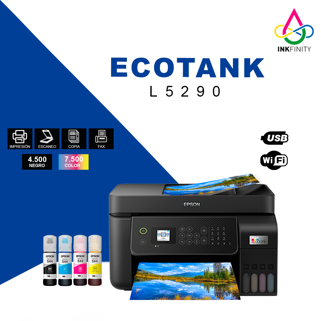 Impresora multifuncional 4 en 1 Epson EcoTank® L5290 