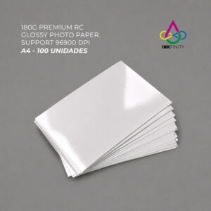 Papel fotográfico 180G Premium RC Glossy Photo Paper-A4