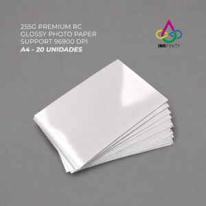 Papel fotográfico 255G Premium RC Glossy Photo Paper-A4