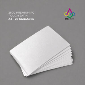 Papel fotográfico 260GMS Premium Rough Satin A4