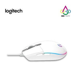 MOUSE LOGITECH G 203 LIGHTSYNC GAMING WHITE (3)