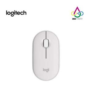 Mouse LOGITECH Pebble M 350S- Blanco inalámbrico