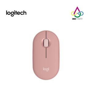 Mouse LOGITECH Pebble M 350S- Rosado inalámbrico