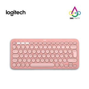 Teclado LOGITECH Pebble Keys 2 K380 Inalámbrico, Rosa