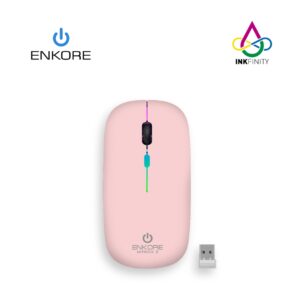 Mouse inalámbrico ENKORE Nitrox 3 Rosa, M205 3B BT Wi-Fi