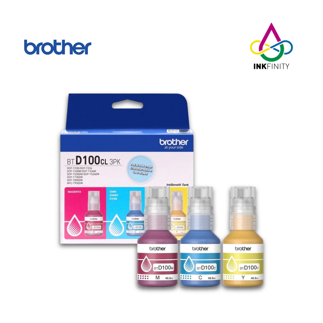 BOTELLA DE TINTA BROTHER ORIGINAL BTD100K - BLACK __ T 730 _ T 530 _ T 930 (4)