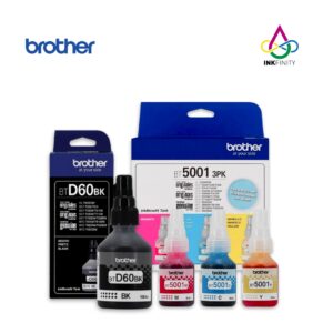 Kit de tintas BROTHER BTD100, BTD-60Bk
