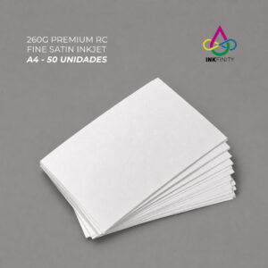 Papel Fotográfico 260 GSM Premium Fine Satin Inkjet A4